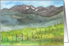 God Never Gives Up On Us Desert Landscape card