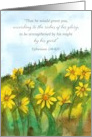 Confirmation Congratulations Ephesians Scripture Yellow Flowers card