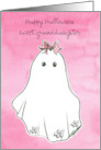 Happy Halloween Granddaughter Ghost Custom card