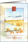 Merry Christmas from New Mexico Desert Snow card