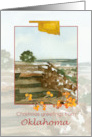 Merry Christmas from Oklahoma Black Mesa Winter Landscape card