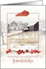 Merry Christmas from Kentucky Barn Farm Snow card