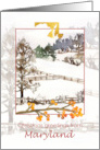 Merry Christmas from Maryland Farm Snow Fields card