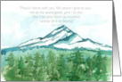 Happy New Year Scripture John Mountain Snow card