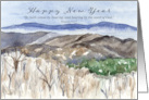 Happy New Year Scripture Romans 10 Mountain Snow card
