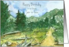 Happy Birthday Future Son in Law Mountain Trail card