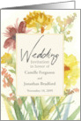 Wedding Invitation Autumn Wildflowers Personalize card