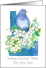 Sending Love from Idaho Bluebird Syringa Custom card