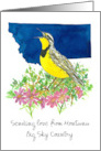 Sending Love from Montana Meadowlark Bitterroot Custom card