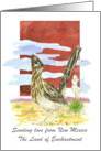 Sending Love from New Mexico Roadrunner Yucca Custom card