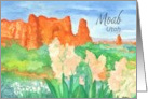 Greetings From Moab Southwest Desert Wildflowers card