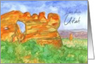 Love From Utah Southwest Desert Sagebrush Mountains card