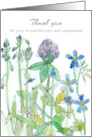 Assisted Living Staff Thank You Wonderful Care Flowers card