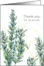 Assisted Living Staff Thank You For All You Do Plants card