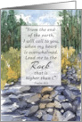 Here For You Encouragement Religious Scripture Rocks card