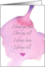 Happy Valentine’s Day Love You Still Paint Puddle card