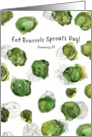 Eat Brussels Sprouts Day January 31 Vegetable Food card