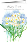 Happy Easter Friend Like a Mother to Me Flowers Spatter card