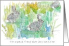 Happy Easter Friend Like a Son Cottontail Rabbits Custom card