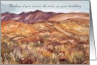 Happy Birthday Across the Miles Desert Landscape card