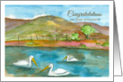 Congratulations On Your Retirement Stork Birds Desert Landscape card