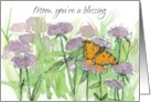 Mom You’re A Blessing Mother’s Day Flowers card