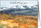 Celebrating You Happy Birthday God’s Blessings Mountains card