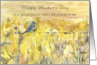 Happy Mother’s Day Like A Mom To Me Bluebird Custom card