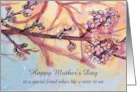 Happy Mother’s Day Like a Sister to Me Flowers Custom card