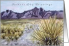Father’s Day Blessings Desert Cactus Mountains card