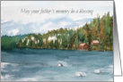 Father’s Day Bereavement Memory Be A Blessing Lake card
