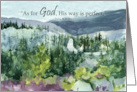 Thinking of You Love and Prayers Scripture Psalm Mountains card