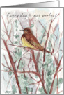 Encouragement Uplift Spirit Bird in Trees Watercolor card