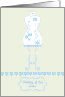 Thinking of You Sister Sewing Dress Form card