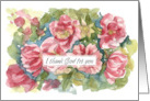 Happy Valentine’s Day Thank God For You Roses card