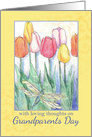 Happy Grandparents Day Tulip Dragonfly card