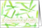 Business Congratulations Green Leaves Job Well Done card
