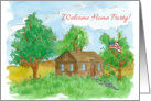 Welcome Home Invitation Military Patriotic Flag Country Home card