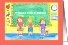 Welcome Back To School Children card