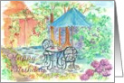 Friend Happy Birthday Courtyard Garden Cafe card