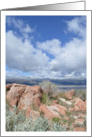 Mountain Lake Storm Clouds Nature Blank card