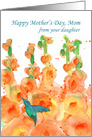Happy Mother’s Day From Daughter Hummingbird card
