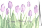 Religious Happy Mother’s Day Purple Tulip Garden card