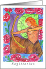 Sagittarius Astrology Sign Centaur Blank card