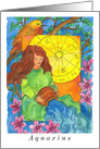 Aquarius Astrology Sign Blank card