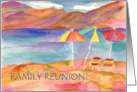 Family Reunion Invitation Mountain Lake Painting card