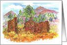 Rock House Nevada Desert Mountain Landscape card