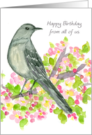 Happy Birthday From All Of Us Mockingbird card