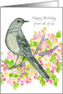 Happy Birthday From All Of Us Mockingbird card