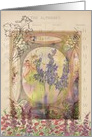 Happy Birthday Angels Iris Flower Collage card